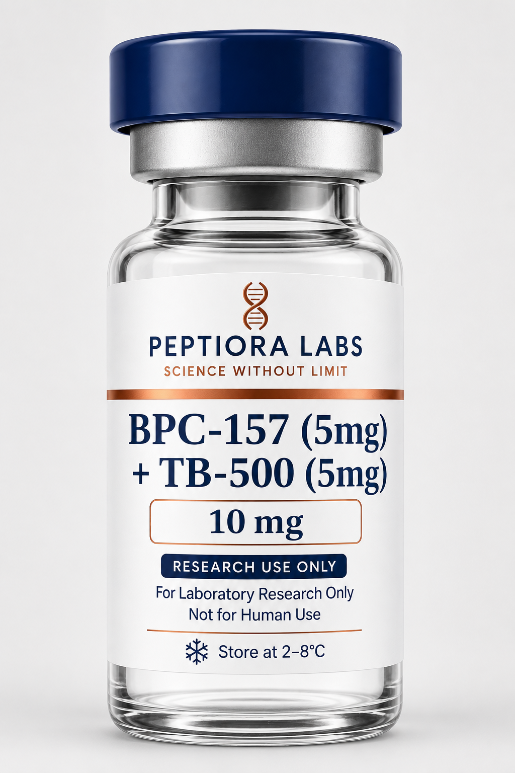 BPC 5mg + TB-500 5mg laboratory presentation, research use only