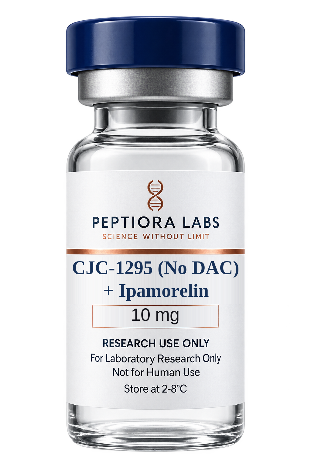 CJC-1295 (No DAC)+Ipamorelin laboratory presentation, research use only
